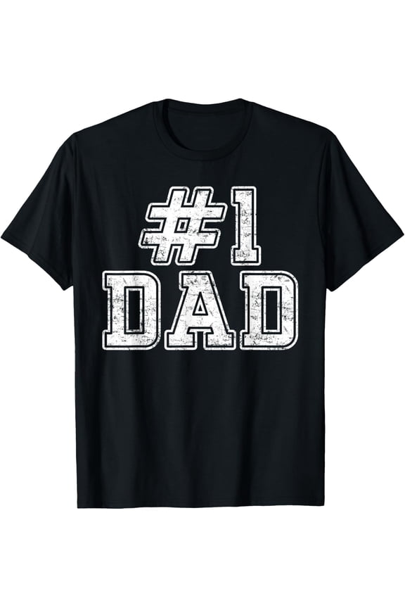 Playful Comfort Tee - #1 Dad Best Dad Fathers Day Number One Dad T-Shirt