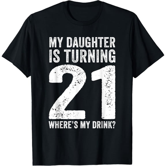 Playful Comfort Tee - 21st Birthday Dad Mom 21 Year Old Daughter Family Squad T-Shirt