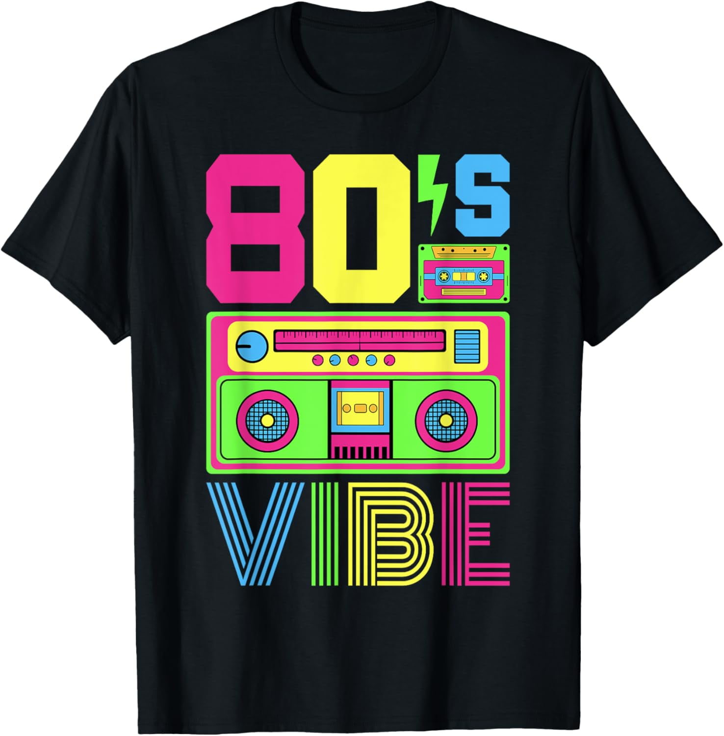 Playful Comfort Tee - 80s Vibe 1980s Fashion Theme Party Outfit ...