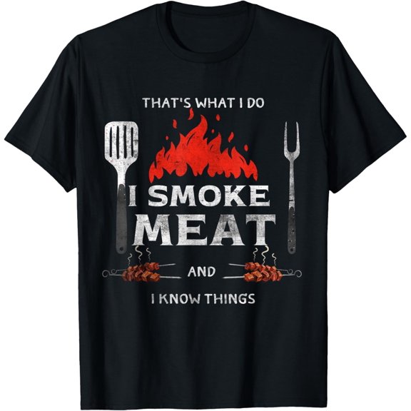Playful Comfort Tee - And I Know Things BBQ Smoker Barbecue Grilling T-Shirt