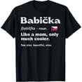 thumbnail image 1 of Playful Comfort Tee - Babicka Czech Republic Flag Czech Roots Europe Czech Mom T-Shirt, 1 of 4