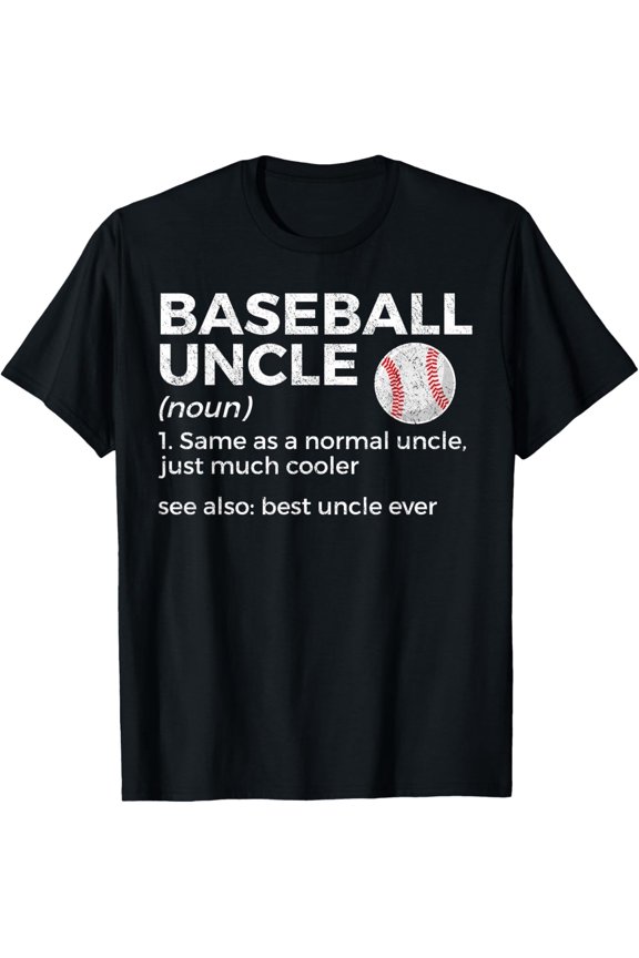 Playful Comfort Tee - Baseball Uncle Definition Best Uncle Ever T-Shirt