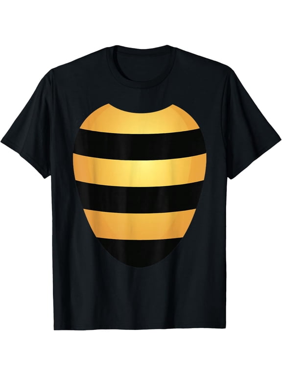 Playful Comfort Tee - Bee Halloween Costume Shirt Yellow Stripes on Black tee T-Shirt