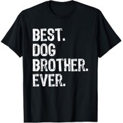 "Pink Or Blue Brother Loves You" Dog Shirt - Black, Large, 100% Cotton For Medium Breeds