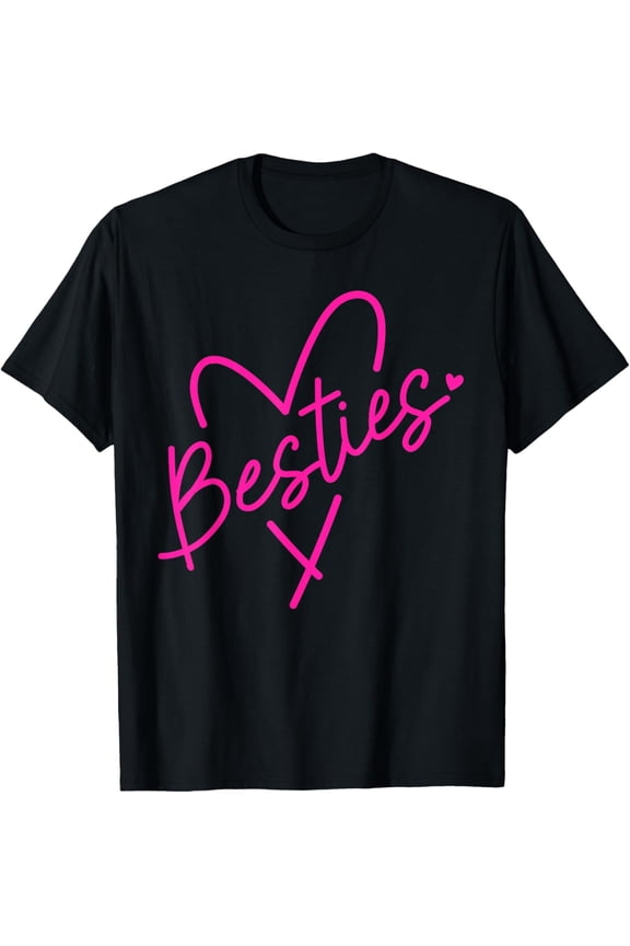 Playful Comfort Tee - Best Friend Matching Birthday Pink BFF Bestie Sister Cousin T-Shirt