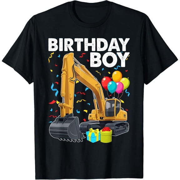Playful Comfort Tee - Birthday Boy Tractor Construction Party Toddler T-Shirt