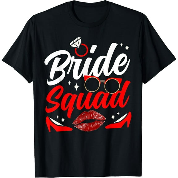 Playful Comfort Tee - Bride Squad Bachelorette Wedding Party Cute T-Shirt