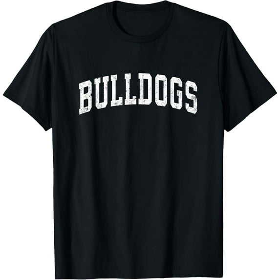 Playful Comfort Tee - Bulldogs Mascot Vintage Athletic Sports Name Design T-Shirt