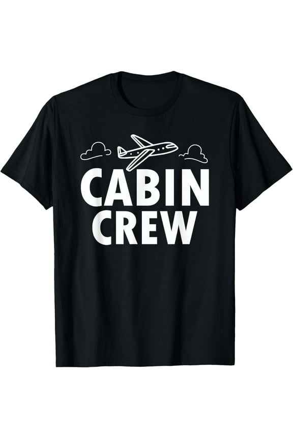 Playful Comfort Tee - Cabin Crew Flight Attendant Airplane T-Shirt