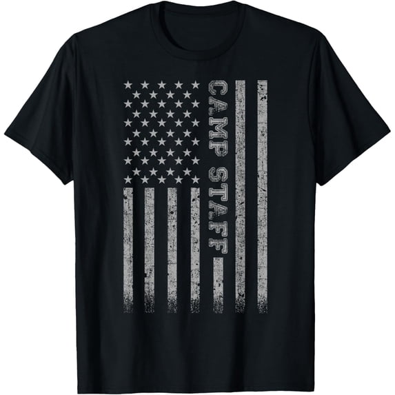 Playful Comfort Tee - Camp Staff American Flag T-Shirt