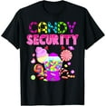 thumbnail image 1 of Playful Comfort Tee - Candy Land Costume Women Candy Crew Funny Candy Security T-Shirt, 1 of 4