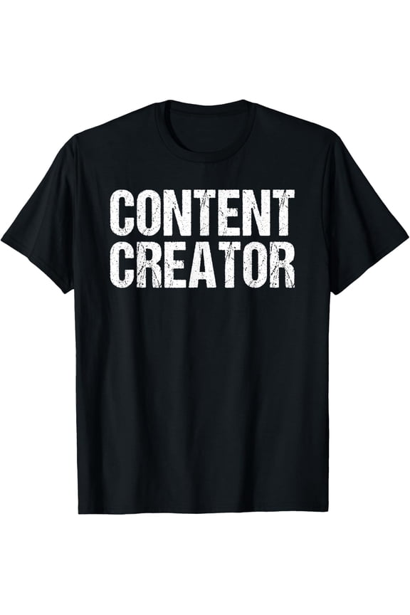 Playful Comfort Tee - Content Creator Shirt Distressed Content Creator TShirt Gift T-Shirt