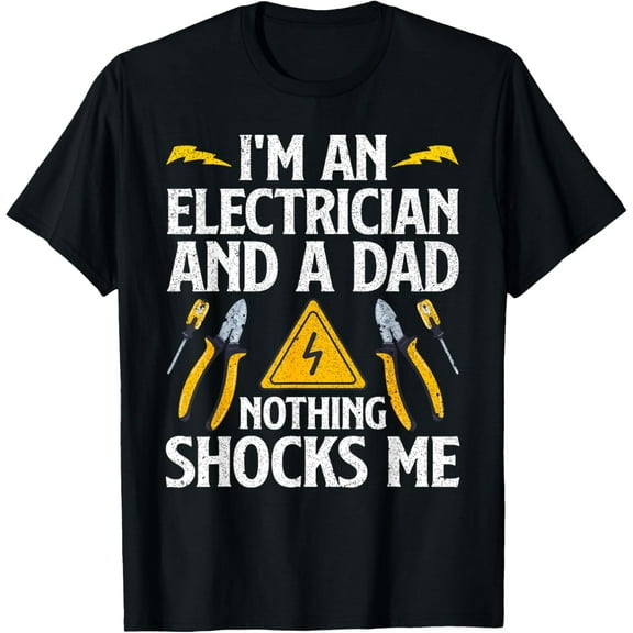 Playful Comfort Tee - Cool Electrician Design For Men Dad Professional Electrician T-Shirt