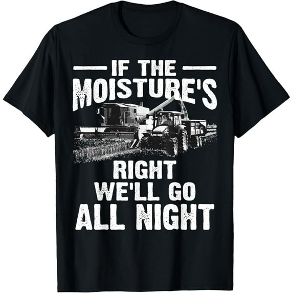 Playful Comfort Tee - Cool If The Moisture's Right Farmer Gift Funny Farm Men T-Shirt