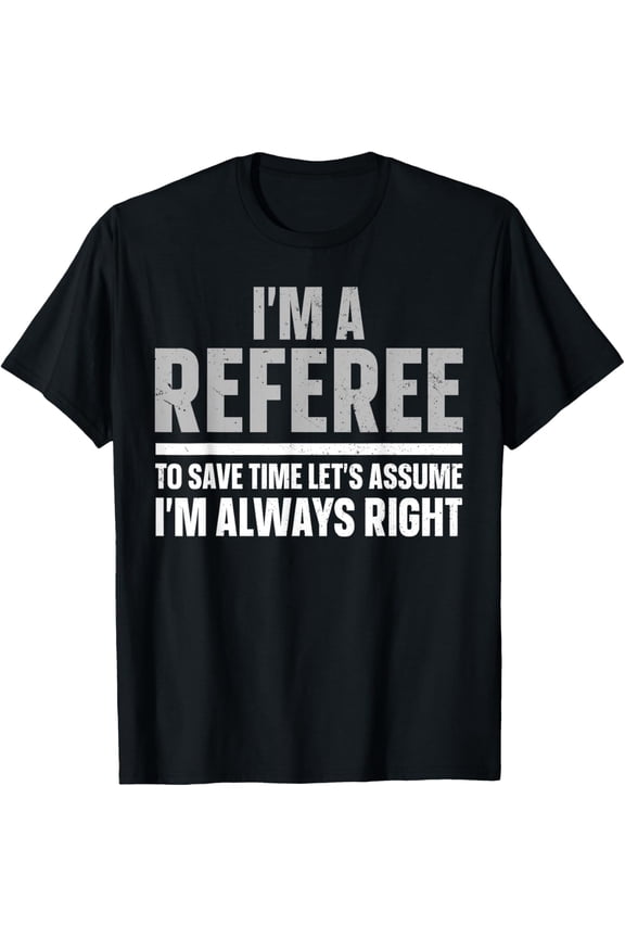 Playful Comfort Tee - Cool Referee Design For Men Women Reffing Sports Ref Referee T-Shirt