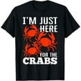 thumbnail image 1 of Playful Comfort Tee - Crab Eating - I'm Just Here For The Crabs T-Shirt, 1 of 4
