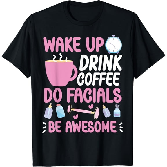 Playful Comfort Tee - Cute Esthetician Skincare Beautician Coffee Skin Therapist T-Shirt