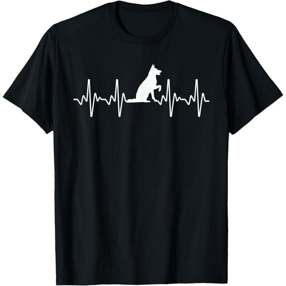 Playful Comfort Tee - Cute German Shepherd Art For Men Women German Shepherd Lover T-Shirt