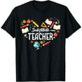 thumbnail image 1 of Playful Comfort Tee - Cute Substitute Teacher Heart T-Shirt for Men Women, 1 of 4