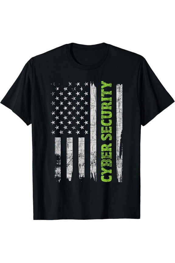 Playful Comfort Tee - Cybersecurity - USA Flag Computer Engineer Programmer Hacker T-Shirt