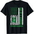 thumbnail image 1 of Playful Comfort Tee - Dad Of A Warrior Scoliosis Awareness Family US Flag T-Shirt, 1 of 4