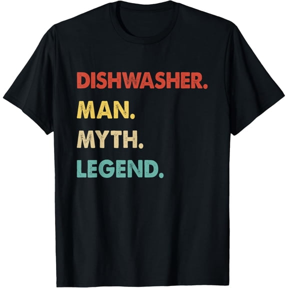 Playful Comfort Tee - Dishwasher Man Myth Legend T-Shirt