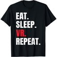 thumbnail image 1 of Playful Comfort Tee - Eat Sleep VR Repeat T-Shirt, 1 of 4