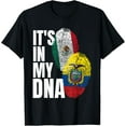 thumbnail image 1 of Playful Comfort Tee - Ecuadorian And Mexican DNA Mix Flag Heritage T-Shirt, 1 of 4