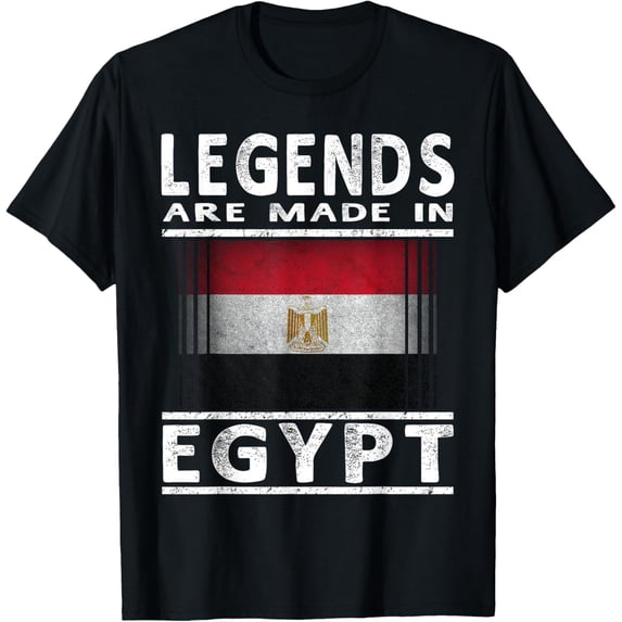 Playful Comfort Tee - Egyptian Legends T Shirt: Egypt Flag T-Shirt