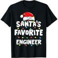 thumbnail image 1 of Playful Comfort Tee - Engineer Christmas Santa's Favorite Funny Gift Xmas T-Shirt, 1 of 4