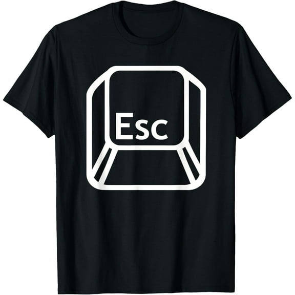 Playful Comfort Tee - Esc Escape button T-Shirt