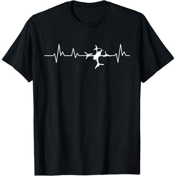 Playful Comfort Tee - FPV Drone Heartbeat Freestyle And Racing Quadcopter Acro T-Shirt