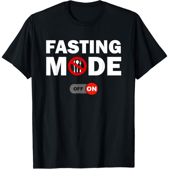 Playful Comfort Tee - Fasting Mode On Gift for Weight Loss Funny Workout Quote T-Shirt
