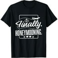 thumbnail image 1 of Playful Comfort Tee - Finally Honeymooning, Newlywed Couple and Honeymoon T-Shirt, 1 of 4
