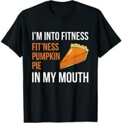 JUANXIYU Playful Comfort Tee - Fitness Pumpkin Pie in My Mouth - Funny Thanksgiving Day T-Shirt