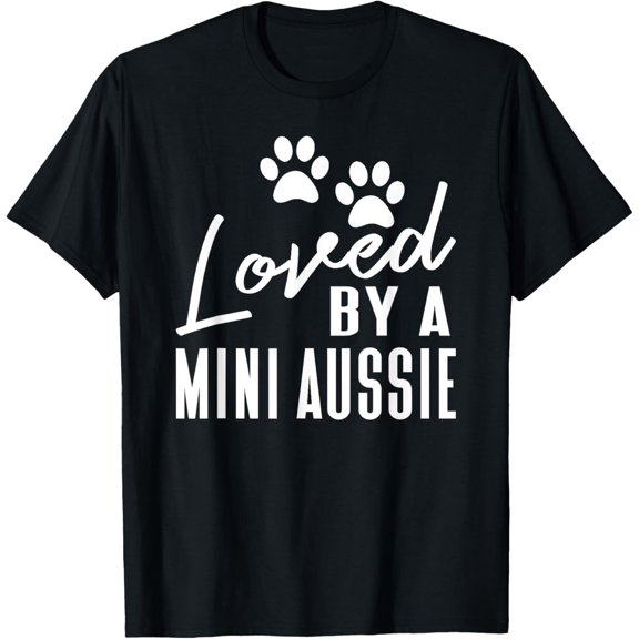 Playful Comfort Tee - Fun Loved By A Mini Aussie Gift Australian Shepherd Owner T-Shirt