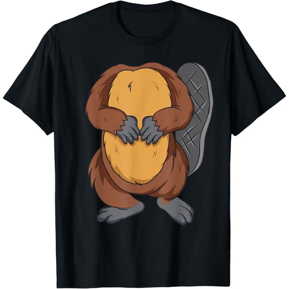 Playful Comfort Tee - Funny Beaver Body Headless Halloween Easy Costume Outfit T-Shirt