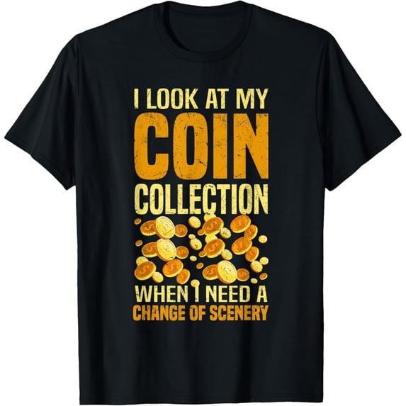 Playful Comfort Tee - Funny Coin Collector Numismatist Look At My Coin Collection T-Shirt