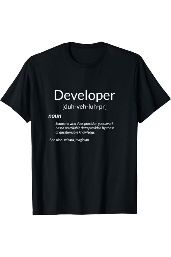 Playful Comfort Tee - Funny Developers Developer Definition T-Shirt