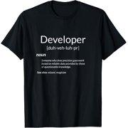 Playful Comfort Tee - Funny Developers Developer Definition T-Shirt