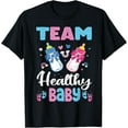 thumbnail image 1 of Playful Comfort Tee - Funny Gender Reveal Party Team Healthy Baby T-Shirt, 1 of 4