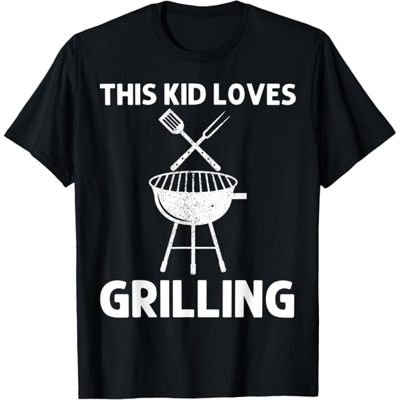 Playful Comfort Tee - Funny Grilling For Kids Boys Smoked Grilled Barbeque Party T-Shirt