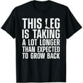 thumbnail image 1 of Playful Comfort Tee - Funny Leg Amputee Design For Men Women Amputation Survivor T-Shirt, 1 of 4