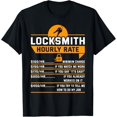 thumbnail image 1 of Playful Comfort Tee - Funny Locksmith Hourly Rate Apparel For Locksmiths T-Shirt, 1 of 4