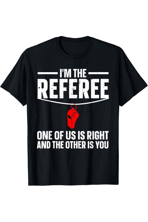 Playful Comfort Tee - Funny Referee Design For Men Women Sports Ref Gag Referee T-Shirt