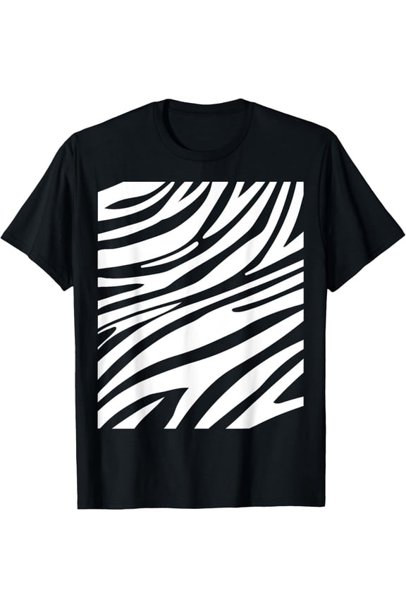 Playful Comfort Tee - Funny Zebra Print Halloween Striped Animal Easy DIY Costume T-Shirt