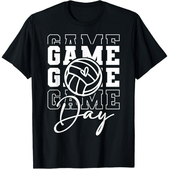 Playful Comfort Tee - Game Day Sports Game Day Volleyball T-Shirt