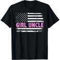 thumbnail image 1 of Playful Comfort Tee - Girl Uncle Of Girls US Flag Girls Uncle T-Shirt, 1 of 4