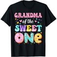 thumbnail image 1 of Playful Comfort Tee - Grandma Of The Sweet One 1st Birthday Donut Bday Party T-Shirt, 1 of 4