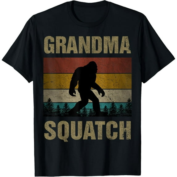 Playful Comfort Tee - Grandma Squatch Bigfoot Sasquatch Yeti Family Matching T-Shirt